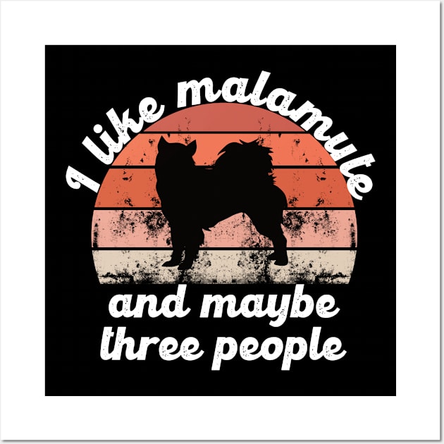 i like malamute and maybe three people Wall Art by hatem